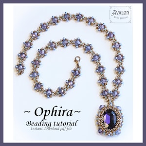 Patroon/tutorial voor het maken van ketting Ophira (PDF) Engels+Nederlands