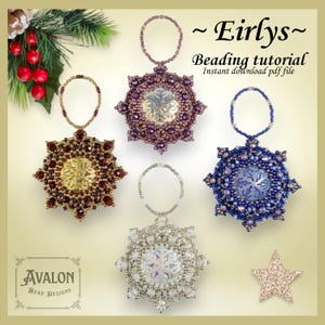 Patron/tutoriel pour réaliser la décoration de Noël Eirlys (PDF) anglais+néerlandais