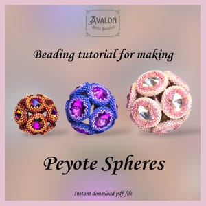 Patroon/tutorial voor het maken van Peyote Spheres/bollen - (PDF) Engels+Nederlands