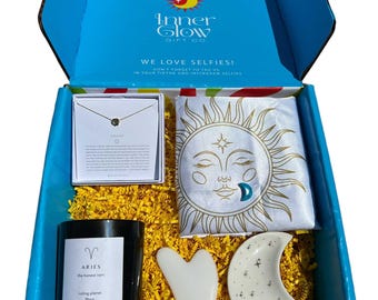 Celestial Zodiac Self-Care Geschenkbox – Wellness & Astrologie Horoskop Geburtstagsgeschenk