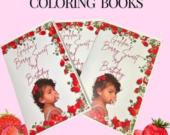 Personalized Coloring Books for Birthdays and Party Favors