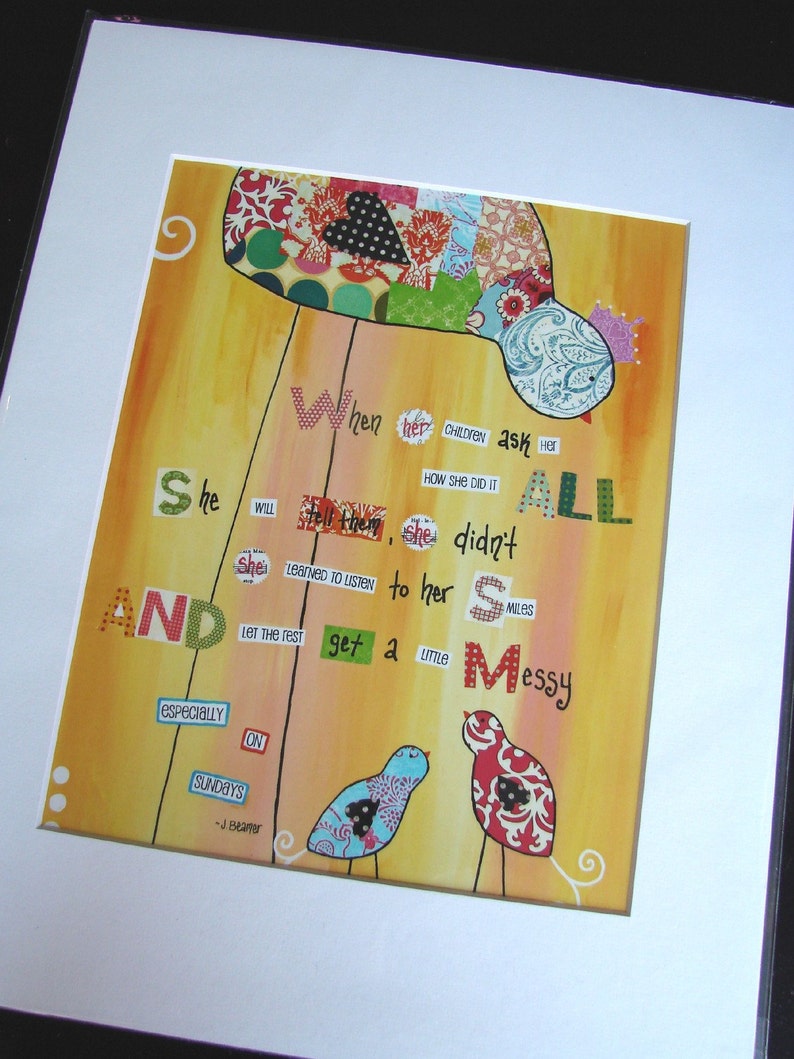 Especially on Sundays 11x14 PRINT Etsy