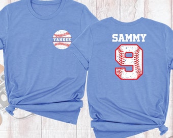 Baseball Team Shirt, Custom Baseball Shirt, Baseball Name and Number Shirt, Baseball Mom Shirt, Baseball Player Shirt, Baseball Dad Shirt