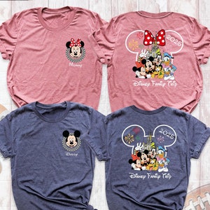 Checkered Disney Family Trip Shirts Mickey Friends Tee Shirt, Matching Disneyworld Shirt, Custom Disney Vacation Shirt, Disneyland Group Tee