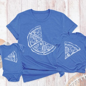 Camiseta familiar de pizza, camiseta de papá e hijo, camiseta de rebanada de pizza, camiseta familiar a juego, camiseta divertida para el Día del Padre, camiseta de la noche de pizza