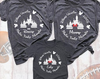 Personalized Disneyland shirt Disneyworld Tshirt, Family Disney shirts, Custom Disney Vintage Outfits, Disney group shirts Disney trip shirt
