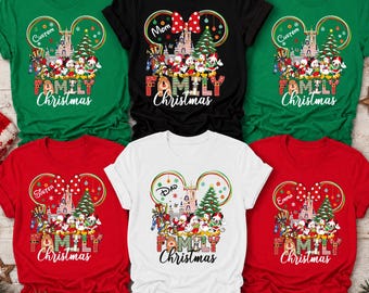 Disney Christmas Shirt, Family Christmas Tee, Mickey Christmas Tee Disney Trip Christmas Outfits, Matching Christmas Tee,  Funny Xmas Tshirt