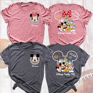 Camisetas a cuadros para viajes familiares a Disney, camiseta de Mickey Friends, camiseta a juego de Disneyworld, camiseta personalizada de vacaciones en Disney, camiseta grupal de Disneyland imagen 9