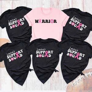Breast Cancer Awareness Shirt, Breast Cancer Support Squad Shirt, Custom Breast Cancer Shirt, Breast Cancer Warrior Shirt, Pink Ribbon Shirt