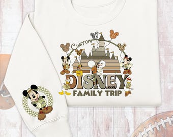 Disney Family Trip Safari Matching Sweatshirt, Animal Kingdom Mickey Hoodie, Disneyland Sweater, Disneyworld Travel Minnie Vacation Sleeve