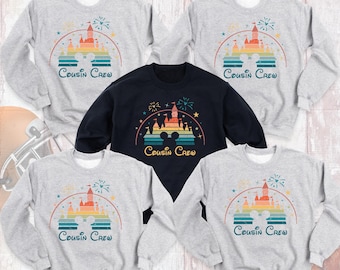 Disney Cousin Crew Sweatshirts, Cousin Disney Hoodie, Matching Disney Cousin Long sleeve, Cousin Disney Trip Sweat, Family Disneyland outfit