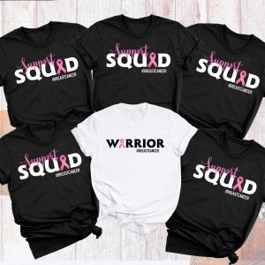 Breast Cancer Support Squad Shirt, Custom Breast Cancer Shirt, Breast Cancer Walk Shirt, Pink Ribbon Shirt, Breast Cancer Awareness Shirt