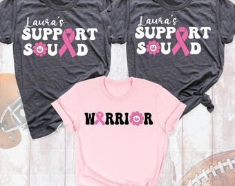 Breast Cancer  Mammography Shirts Warrior Metastatic Support Squad Shirt Tee, Custom Breast Cancer Tshirt, Mammogram Cancer Awareness Shirt