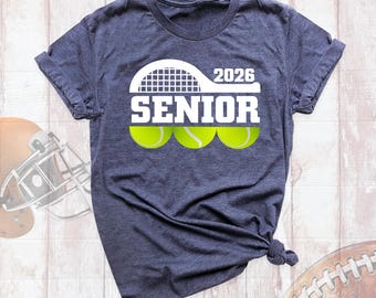 2026 Seniors Tennis Shirt, Custom tennis senior night shirts, Tennis Senior tee, Tennis player Gift Outfit, Graduation tennis shirt boy girl