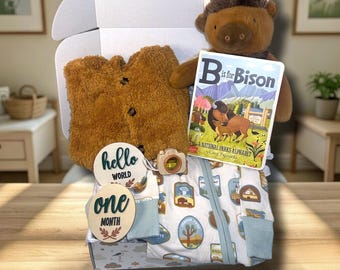 National Parks Baby Shower Gift Set: Angel Dear Bamboo 0-3 Months