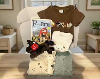 Country Farm Inspired Baby Gift Set | Curated Rustic Newborn Gift