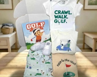 Golf Baby Shower Gift Set – Golf Dog Angel Dear Collection