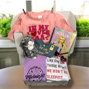 Taylor Music-babycadeauset: lyrische rompertjes en accessoires voor popcultuur 0-6 maanden
