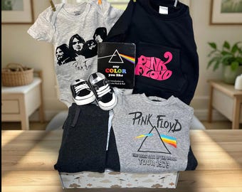 Classic Rock Baby Shower Gift Set - Pink Floyd Inspired Newborn Box