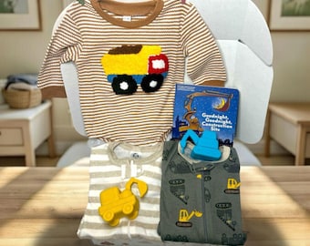 Construction Baby Shower Gift Set: Board Book 0-3 Months
