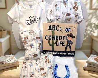 Yeehaw Cowboy Baby Gift Box | Angel Dear Bamboo