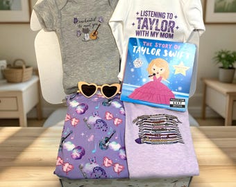 Swiftie Baby Girl Gift Box, Pop Culture Music Shower Present, Lavender Haze Set