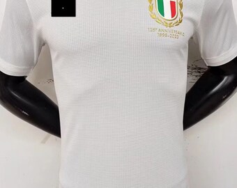 2023 camiseta de fútbol Italia blanco 125 aniversario edición jugador versión fútbol