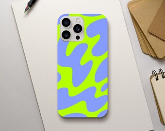 Abstract Bright Colour Phone Case, Psychedelic Vintage Pattern, iPhone 15 14 13 12 11 Pro Max Plus X