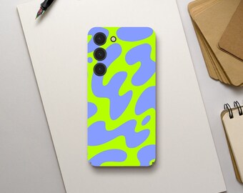 Abstract Bright Colour Phone Case, Psychedelic Vintage Pattern, Samsung Galaxy S23 S22 S21 S20 Ultra Plus