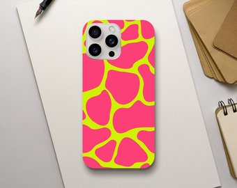 Abstract Forms Bright Colours Phone Case, Vintage 80s 90s Aesthetic, iPhone 15 14 13 12 11 Pro Max Plus X