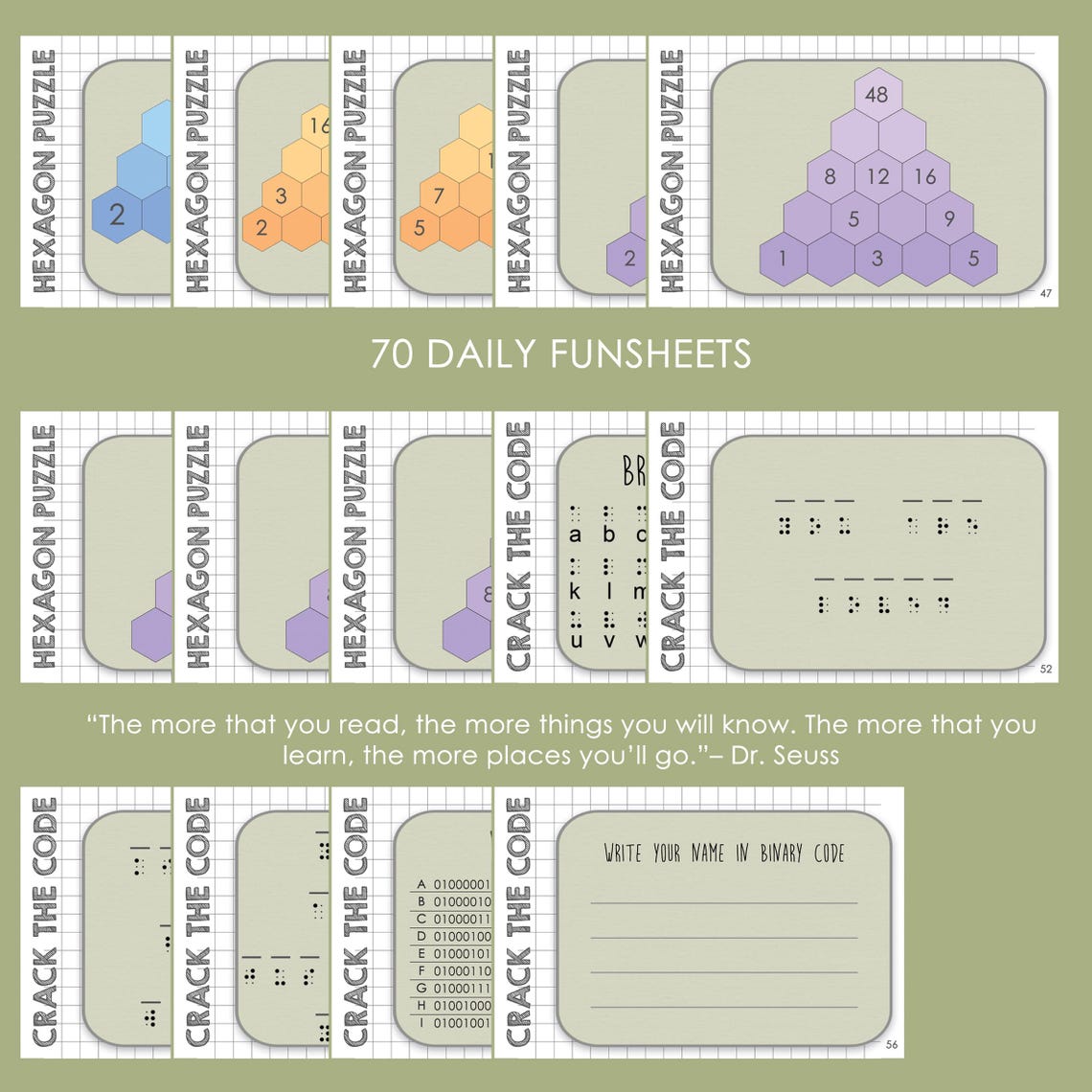 Flashcard On Riddle Daily Funsheet | 70 Flashcard - Worksheet, Kids Activities, Brain ...