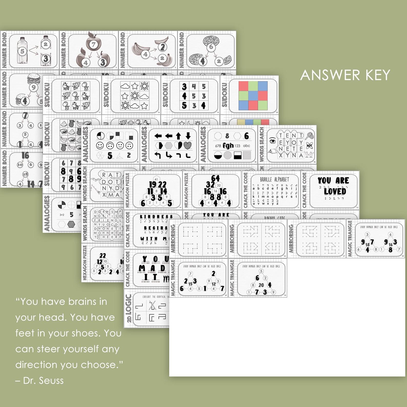 Daily Funsheet | 70 Flashcard - Worksheet, Kids Activities, Brain ...