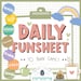 Daily Funsheet | 70 Flashcard - Worksheet, Kids Activities, Brain Teaser, Puzzle, Diorama ...