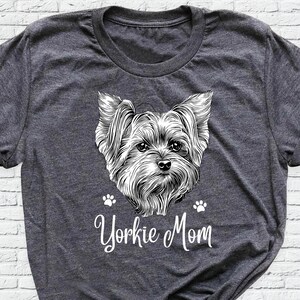 Yorkie Mom Shirts Yorkshire Terrier Shirt Dog Lover Shirts by HitandmoreClothing