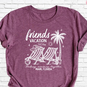 Friends Vacation 2026 Shirt Matching Trip Shirts