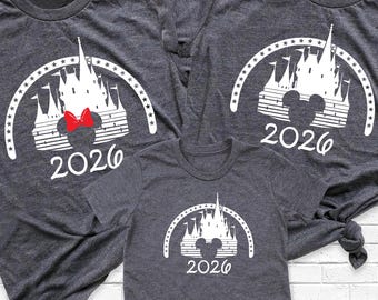 Personalized Family Disney Trip 2026 Shirts, Custom Disney Vacation Tee, Disneyland Shirt, Disneyworld Family Shirt, Disney Matching Shirt