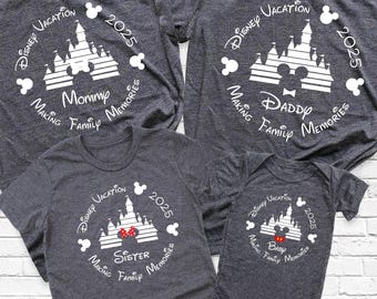 Custom Disney Vacation 2026 Shirts, Family Disney  Trip Tee, Disney Crew Tshirt, Disneyland Shirt, Disney Family Shirt, Disneyworld Shirts