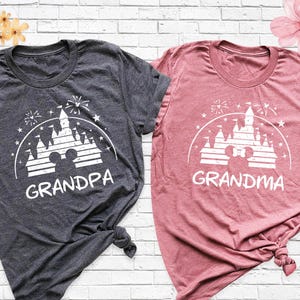 Disney Grandma Grandpa Shirt Grandparent Disney Trip Shirt by hitandmoreclothing