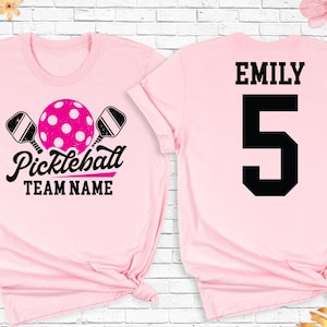 Custom Pickleball Shirts, Game Day Pickleball Tee, Number and Name Pickleball Team Shirt, Pickleball Lover Shirt, Pickleball Player Tshirt