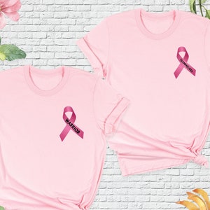 Breast Cancer Pink Ribbon Shirt, Breast Cancer Awareness Warrior Tee, Custom Pink Ribbon Tee, Support Squad Shirt, Breast Cancer Team Shirts