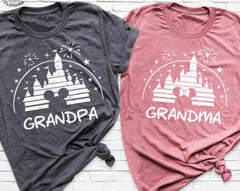 Disney Grandparent Shirts, Disneyland Grandma Shirt, Disney Grammy Shirt, Papa Mickey Shirt, Mimi Minnie Tshirt, Gigi Disney Grandpa Shirt
