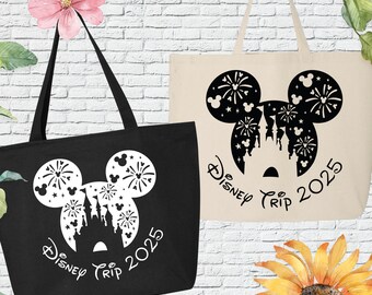 Custom Disneyland tote bag, Disney trip Tote bag, Disney family tote bag, Disney Gift Tote Bag, Mickey Mouse tote bag, Disney vacation totes