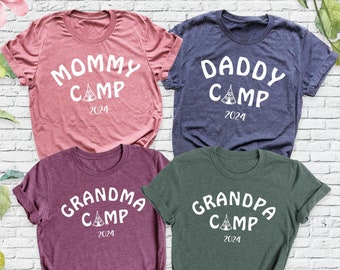 Family Camping Shirts, Grandma Camp Shirt, Mom Dad Camp Matching Shirt, Custom Camp Outfit, Grandpa Camp Tee, Camp Crew Shirt, Outdoor Shirt