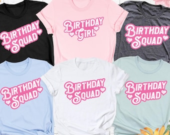 Birthday Girl Shirts, Birthday Squad Tee, Birthday Girl Party Group Shirts, Girls Birthday Crew Shirt, Women Birthday Family Matching Shirt