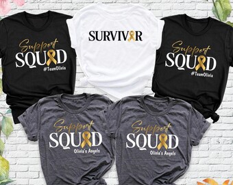 Childhood Cancer Shirt, Kids Cancer gold Ribbon shirt, Pediatric Cancer tee, Childhood Cancer Support squad shirt, Childhood Cancer Survivor