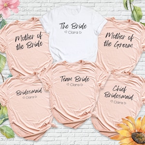 Bachelorette Party Shirts, Bridesmaids Shirt, Mother of the Bride Mother of the Groom Tshirt, Bride and Team Bride Shirt, Custom Wedding Tee