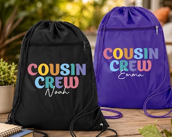 Cousin Crew Bag Cousins Backpack Cousin Drawstring Bag Personalized Cousin Matching  Bag Custom Cousin Bag Cousin Kids Bag Cousin Squad Bag