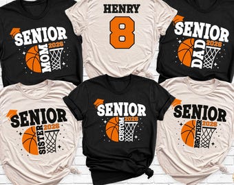 Senior Basketball Shirt Toddler Basketball Shirts, Custom Basketball Tshirt, Senior Basketball Family Shirt, Senior Night Basketball Shirt