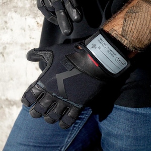 Raider Goatskin Leather Gloves-Heavy Duty for Motorcycle, Law Enforcement, First Responders, Military