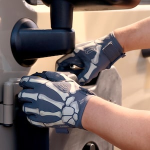 Reaper Black Skeleton Gloves - Thin and Lightweight for Airsoft, Paintball, Cycling, Motorcycle, Multipurpose